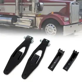 Az-002-dz Vodcaca 2 Pack For Peterbilt Kenworth Hood Latch Base Compatible With 357 3