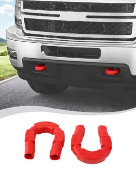 Flj36 Voodonala Tow Hook Cover Compatible With Chevy Silverado 2007-2013 Usa Red
