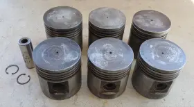 195gk Waukesha Massey 1100 Gas 320 Engine .030 Pistons And Nos Rings Oliver 99 950