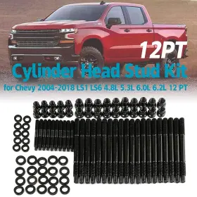 Ht8117b Wenjtp 12-point Cylinder Gasket Head Stud Bolt Kit Compatible With Chevy L... Fast Ship