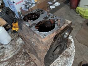 Wisconsin Ba51-4 Tfd Engine Block Assembly Great Shape 2 Cylinder Part