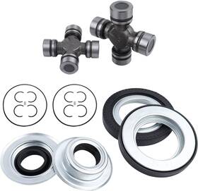 Wonsabon Mftj-2014835 Front Axle Seal And Greaseable U Joint Kit Compatible With 2005-2015 Ford Sup