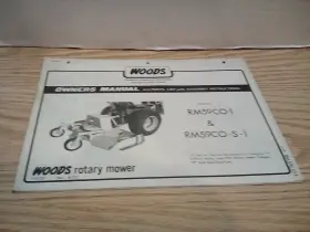 Rm59co-s-1 Woods Rm59co-1 Rotary Mower Owners And Assembly Manual Brochure Rm59co-s-1 Woods Rm59co-1 Rotary Mower Owners And Assembly Manual Brochure