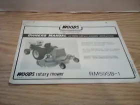 Rm59sb-1 Woods Operators Manual Parts List With Assembly Instructions Brochure Rm59sb-1 Woods Operators Manual Parts List With Assembly Instructions Brochure