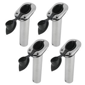 Yaemarine 609832363972 4pcs Stainless Steel Rod Holders With Rubber Cap Liner Gasket