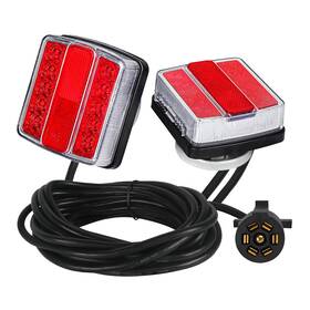 Yinaolan I004 Magnetic Led Trailer Towing Lights Kit 24ft Cable With 7 Pin Plug Ip68 Wate