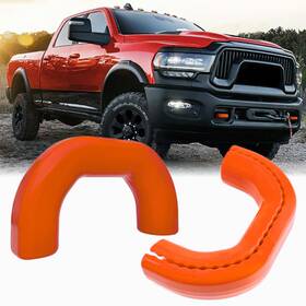 Yinnianets Yinnianets-r2500/r3500 Custom Tow Hook Covers Fits For 2019-2025 Ram 2500/3500 Hitch Orange