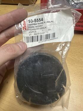 Zetor 93-5554 Genuine Round Ventilator Air Outlet Vent - Oem Tractor Part Nos