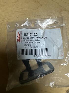 Zetor 93-7130 Original Parts Side Window Holder Bracket Nos Oem Tractor Cab