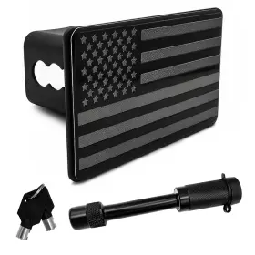 Zndaw-5662ck Zndaw Trailer Hitch Cover American Flag Tow Protector With 5/8 Inch Black