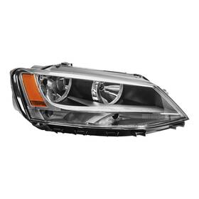 Zoncar 9977lah549vus Front Headlight Assembly Chrome Housing Amber Reflector Compatible With 2011