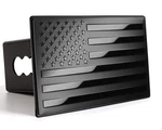 American Flag Metal Trailer Hitch Cover For 2 Inch Receivers Matte Black New. Price: $22.51.