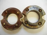 Farmall Cub, Ihc Lo-boy Front Wheel Weights With Bolts, 351371-R1 Genuine Oe Used. Price: $195.00.