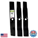 Maxpower 561814B 3 Blade Set For Many 48 In. Cut John Deere Mowers Replaces Oem New. Price: $62.95.