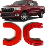 Tow Hook Covers For Dodge Ram 1500 2019-2025, Custom Front Hitch Red New. Price: $25.42.