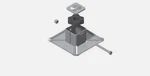 Saf Holland LG0048-01 Removeable Landing Gear Cushion Foot Square, 11.38" New. Price: $140.00.