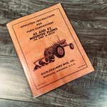 Allis Chalmers 62 63 Mounted Plow Operators Parts Manual Owners Ac Snap 3PT Brand. Price: $11.97.