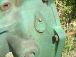 Antique John Deere Tractor M 40 420 Bell Housing Inspection Cover Used. Price: $15.00.