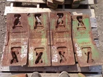 John Deere 10/20 Series Tractor, Front Slab Weights, Tag #0040 Used. Price: $600.00.