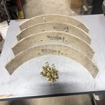 Nos John Deere Brake Linings Shoes With Brass Rivets H435R AH1154R AD1773R New. Price: $70.00.