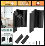 Rv Shower Door Handle Assembly - Black, Durable Set Screw Design, Easy Install New. Price: $79.99.