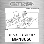 BM18656 Starter Kit 29P Fits John Deere (surplus Open Box) New. Price: $654.73.