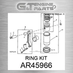 AR45966 Ring Kit Fits John Deere (surplus Open Box) New. Price: $185.38.