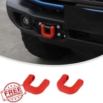 Linskip Capable Steel Bumper Tow Hook Covers Red Bronco New. Price: $39.99.