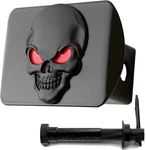 Lfparts Metal Skull 3D Emblem Trailer Hitch Cover Plug, Fits 2" Receivers (bl... New. Price: $39.50.