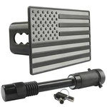 American Flag Trailer Hitch Cover For 2 Receivers With 5/8-INCH Pin Diam... New. Price: $27.69.