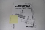 Woods RB60 RB72 RB84 LR72 LR106-2 Rear Blade & Landscape Rake Operator's Manual Good. Price: $12.95.