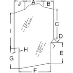 Cab Glass - Door Fits Case 40XT 70XT 60XT 86988661 New. Price: $268.99.