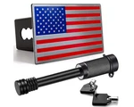 Heavy American Flag Metal Trailer Hitch Cover For 2 Inch Receivers With 5 New. Price: $50.53.
