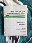John Deere 4500 4600 4700 Compact Utility Tractor Technical Manual TM1679 Repair Like. Price: $120.87.