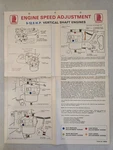 Tecumseh Engine Speed Adjustment Poster 695660- Free Shipping Used. Price: $19.95.