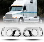 Easyinst Chrome Headlights Bezel Covers For Freightliner 2004 - 2015 Pair Set New. Price: $110.00.