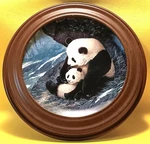 "lap Of Love" - W. L. George 8 1/2 Inch Collector Plate #1964A (w/frame) Used. Price: $32.50.