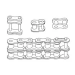 RC50DIMP Feet Of Double Roller Chain (import) 10FT New. Price: $95.49.