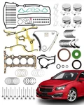 Head Gasket Set & Timing Chain Kit Piston Rings 1.4 L, Compatible Wit... New. Price: $337.27.