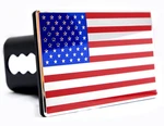 Everhitch Usa American Flag Metal Fits 2.5" Receiver, Blue/red/chrome New. Price: $37.99.