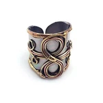 Anju Jewelry Mixed Metal Cuff Ring New. Price: $23.99.