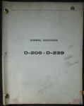 Ih International Harvester D-206 & D-239 Diesel Engines Repair Manual Original Acceptable. Price: $58.70.