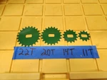 John Deere 71 Planter Drive Sprockets - 22, 20, 14, 11 Tooth Each New. Price: $65.00.