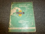 Cummins J4 J6 JT6 JF6 JS6 JN6 JNS6 Engine Owner Operator Maintenance Manual Good. Price: $37.25.