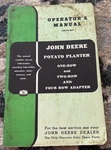 John Deere One & Two Row Potato Planter Operator's Manual FCCA25 Unspecified. Price: $22.99.