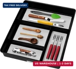 Madesmart 4 Compartment Drawer Organizer, Multi Purpose Storage For Utensils, Of New. Price: $30.17.