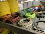 John Deere Lustran Planter Plates Used. Price: $5.25.