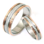Gemini Two Tone Rose Gold Couple Titanium Wedding Anniversary Rings Set Valentin New. Price: $89.78.