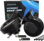 Syoauto Car Horn 12V Loud Universal Fit High Low Tone Waterproof Truck Black. Price: $24.24.