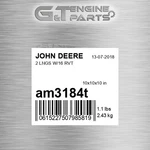 AM3184T 2 Lngs W/16 Rvt Fits John Deere (surplus Open Box) New. Price: $143.42.